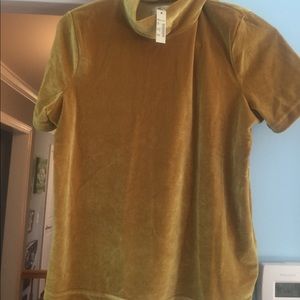 New Madewell velvet tee